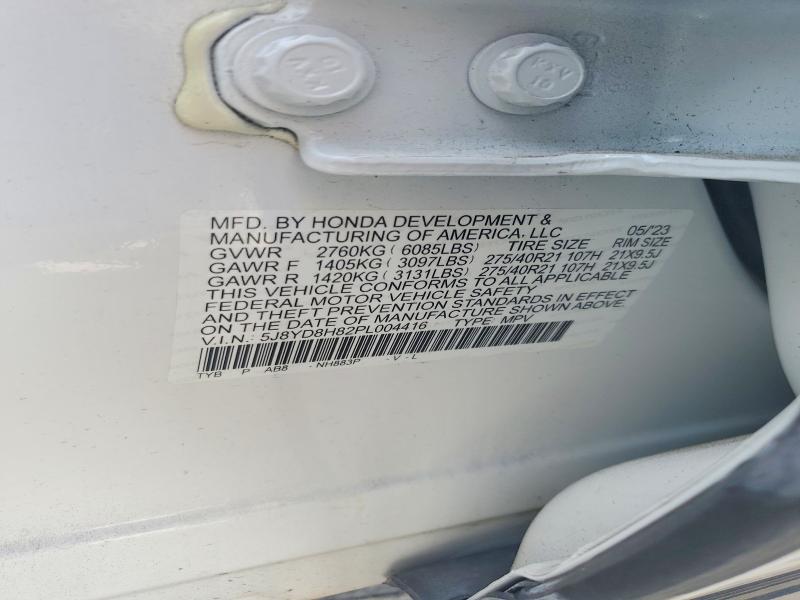 Aukcja sprzedaży 2023 Acura Mdx, vin: 5J8YD8H82PL004416, numer aukcji: 66442036