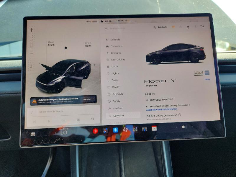 Aukcja sprzedaży 2026 Tesla Model Y, vin: 7SAYGDED6TF637713, numer aukcji: 65500436