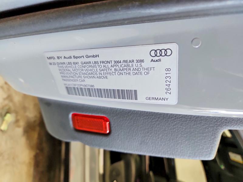 Продажа на аукционе авто 2023 Audi Rs6, vin: WUA1CBF20PN907086, номер лота: 64558346