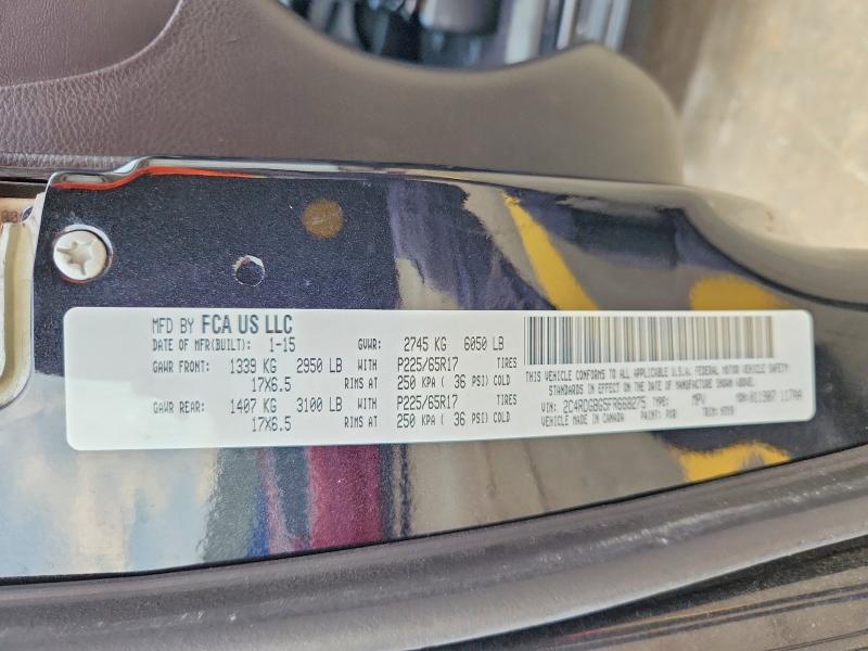 Продаж на аукціоні авто 2015 Dodge Grand Caravan, vin: 2C4RDGBG5FR668275, номер лоту: 64802456