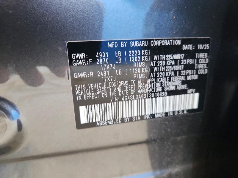 Продаж на аукціоні авто 2026 Subaru Forester, vin: 4S4SLDA63T3010899, номер лоту: 64681206