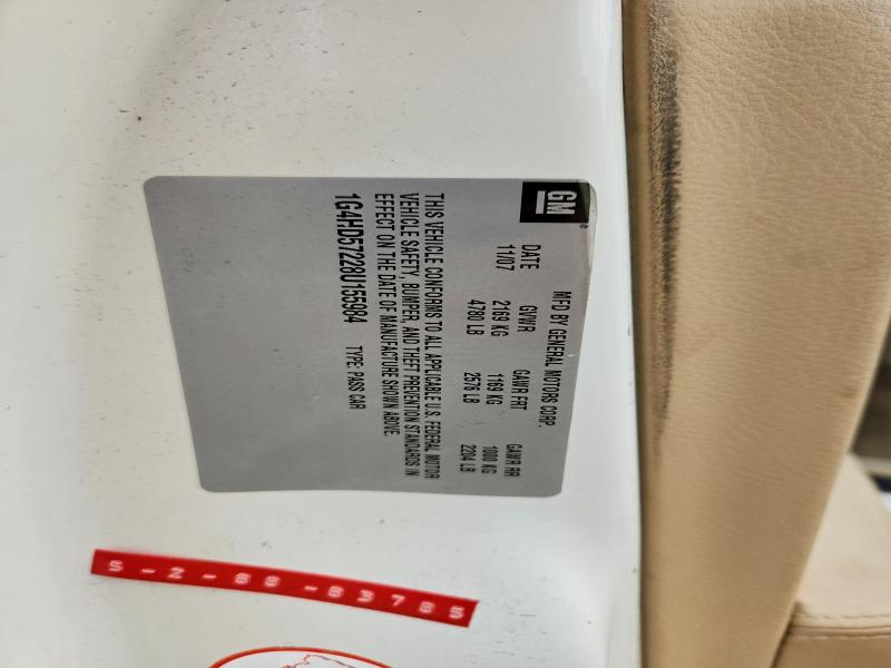 63753876 :رقم المزاد ، 1G4HD57228U155984 vin ، 2008 Buick Lucerne مزاد بيع