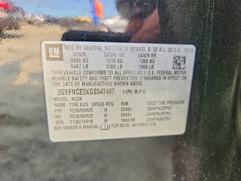 Продаж на аукціоні авто 2016 Cadillac Srx, vin: 3GYFNCE3XGS547497, номер лоту: 63720456