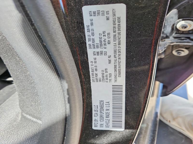 63210636 :رقم المزاد ، 1C6SRFUP3SN650236 vin ، 2025 Ram 1500 مزاد بيع