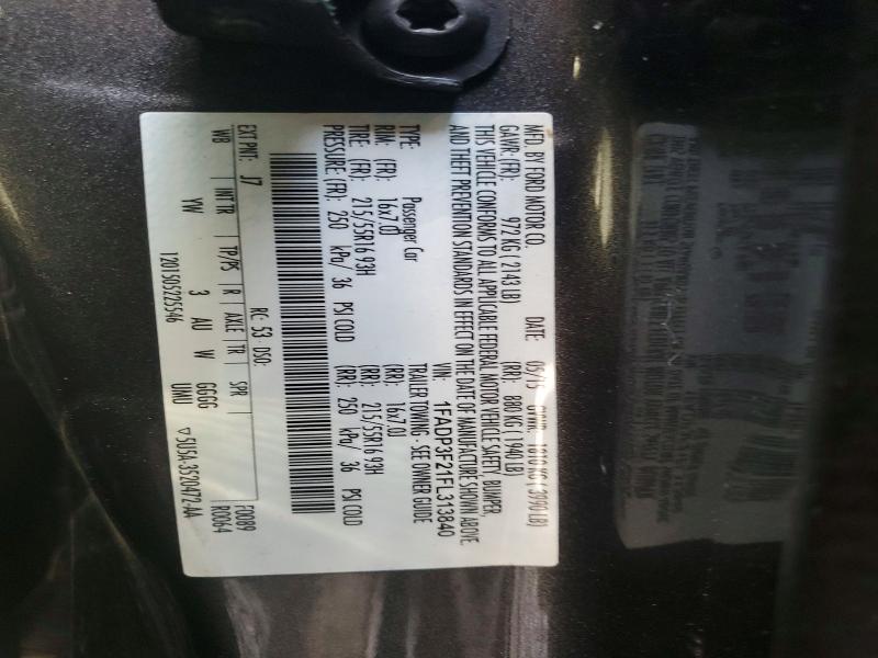 Продаж на аукціоні авто 2015 Ford Focus, vin: 1FADP3F21FL313840, номер лоту: 66269086
