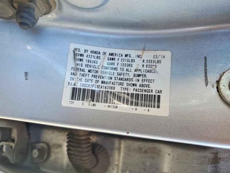 Aukcja sprzedaży 2014 Honda Accord, vin: 1HGCR2F58EA183569, numer aukcji: 63611066