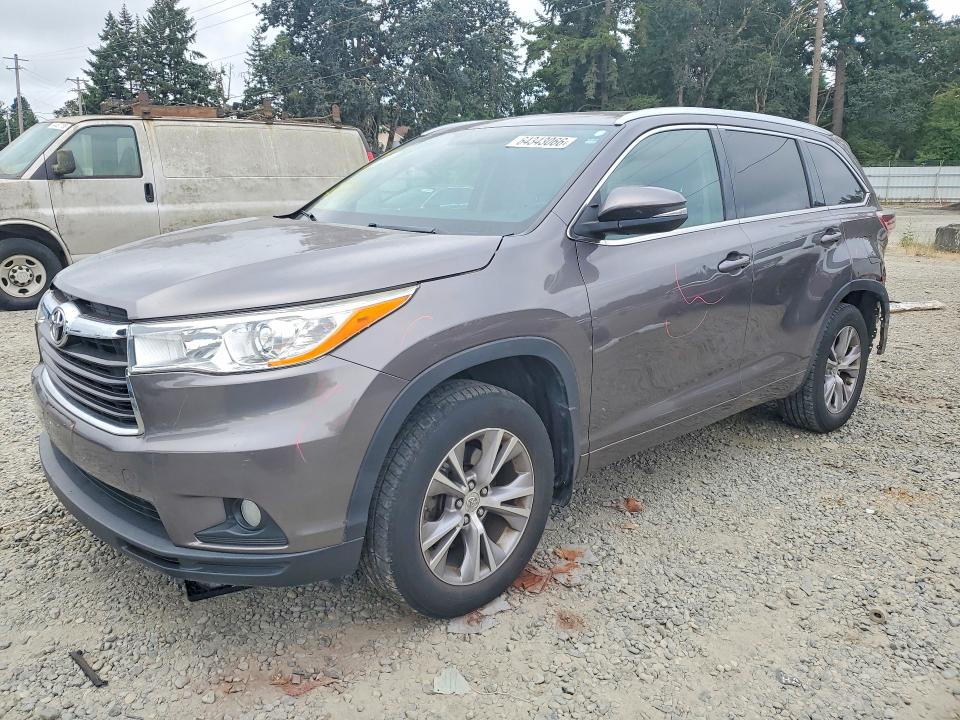Aukcja sprzedaży 2014 Toyota Highlander, vin: 5TDJKRFH3ES037158, numer aukcji: 64343066