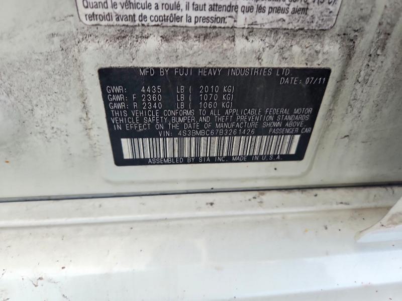Продаж на аукціоні авто 2011 Subaru Legacy, vin: 4S3BMBC67B3261426, номер лоту: 63406796