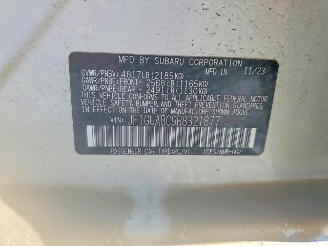 Продаж на аукціоні авто 2024 Subaru Impreza, vin: JF1GUABC9R8321877, номер лоту: 66275746