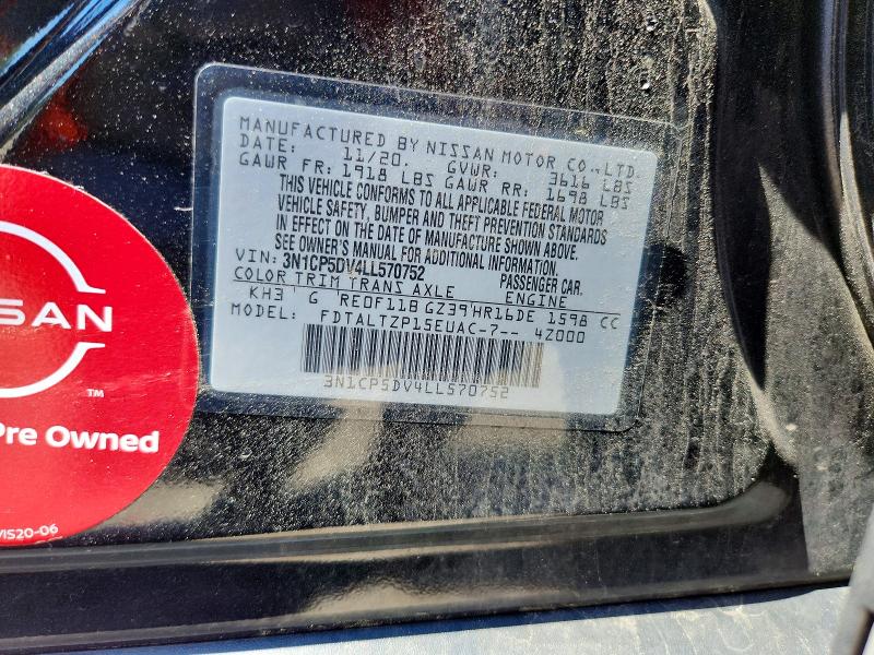 Aukcja sprzedaży 2020 Nissan Kicks, vin: 3N1CP5DV4LL570752, numer aukcji: 63859636