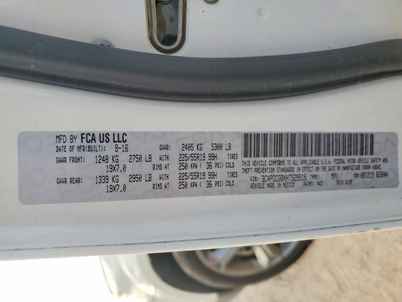 2017 Dodge Journey მანქანა იყიდება აუქციონზე, vin: 3C4PDCGBXHT529515, აუქციონის ნომერი: 64101716
