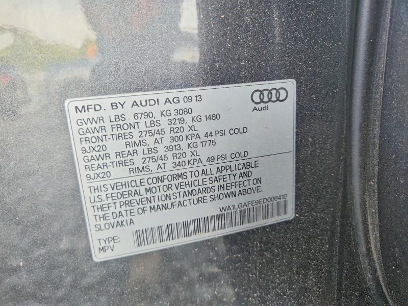 Aukcja sprzedaży 2014 Audi Q7, vin: WA1LGAFE9ED006410, numer aukcji: 66737156