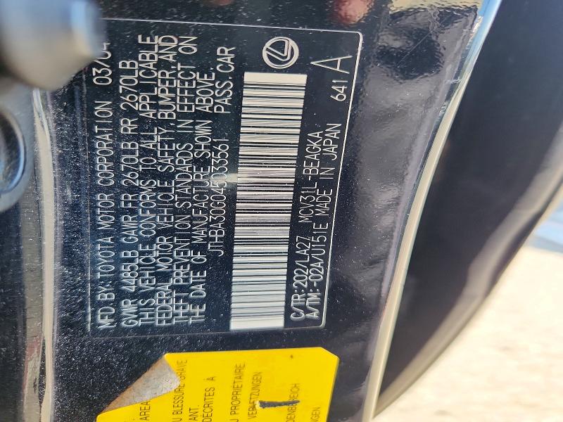 Aukcja sprzedaży 2004 Lexus Es, vin: JTHBA30G045033561, numer aukcji: 64292186