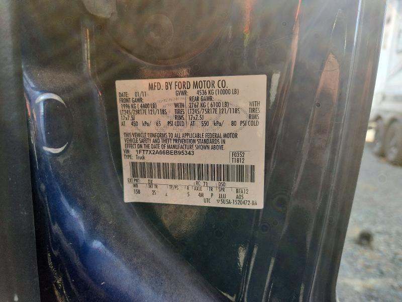 Aukcja sprzedaży 2011 Ford F250, vin: 1FT7X2A66BEB95343, numer aukcji: 66126086