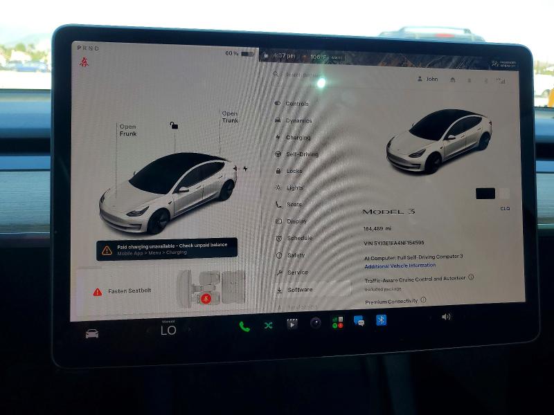 67093806 :رقم المزاد ، 5YJ3E1EA4NF154595 vin ، 2022 Tesla Mdl S Std مزاد بيع