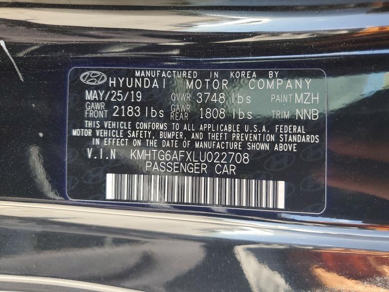 65310166 :رقم المزاد ، KMHTG6AFXLU022708 vin ، 2020 Hyundai Veloster مزاد بيع