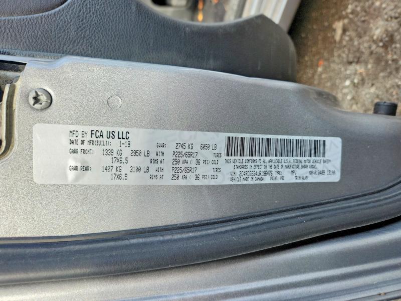 Aukcja sprzedaży 2018 Dodge Grand Caravan, vin: 2C4RDGEG4JR196476, numer aukcji: 66000266