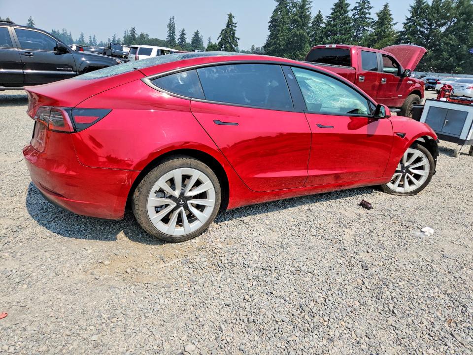Продаж на аукціоні авто 2022 Tesla Model 3, vin: 5YJ3E1EB1NF129694, номер лоту: 63263426