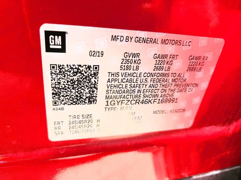 63821696 :رقم المزاد ، 1GYFZCR46KF169991 vin ، 2019 Cadillac Xt4 مزاد بيع