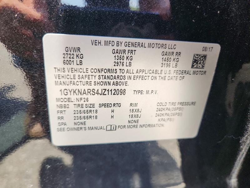 Продаж на аукціоні авто 2018 Cadillac Xt5, vin: 1GYKNARS4JZ112098, номер лоту: 63660246