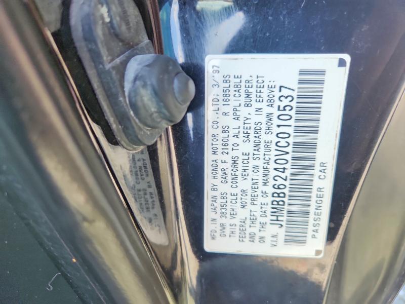 65672236 :رقم المزاد ، JHMBB6240VC010537 vin ، 1997 Honda Prelude مزاد بيع