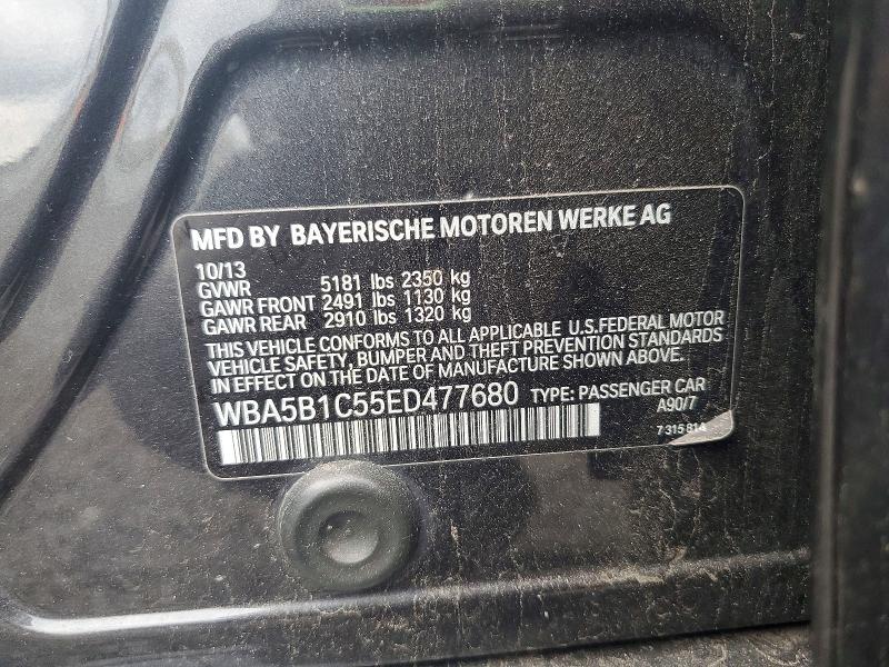 63866006 :رقم المزاد ، WBA5B1C55ED477680 vin ، 2014 Bmw 535 مزاد بيع