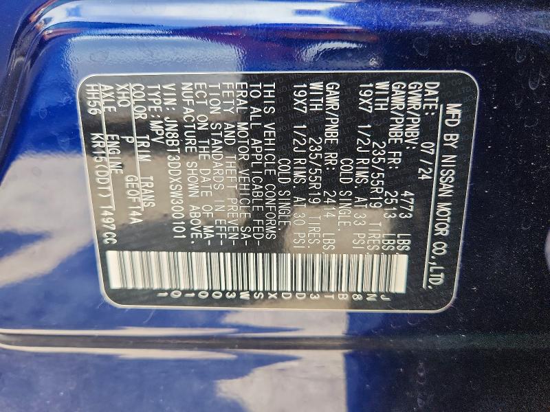 Aukcja sprzedaży 2025 Nissan Rogue, vin: JN8BT3DDXSW300101, numer aukcji: 65908306