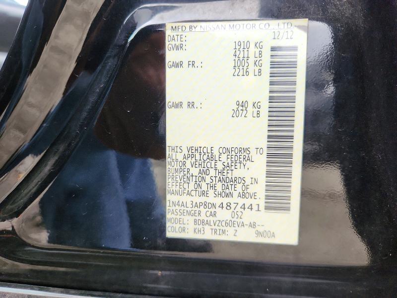 Продажа на аукционе авто 2013 Nissan Altima, vin: 1N4AL3AP8DN487441, номер лота: 67294146