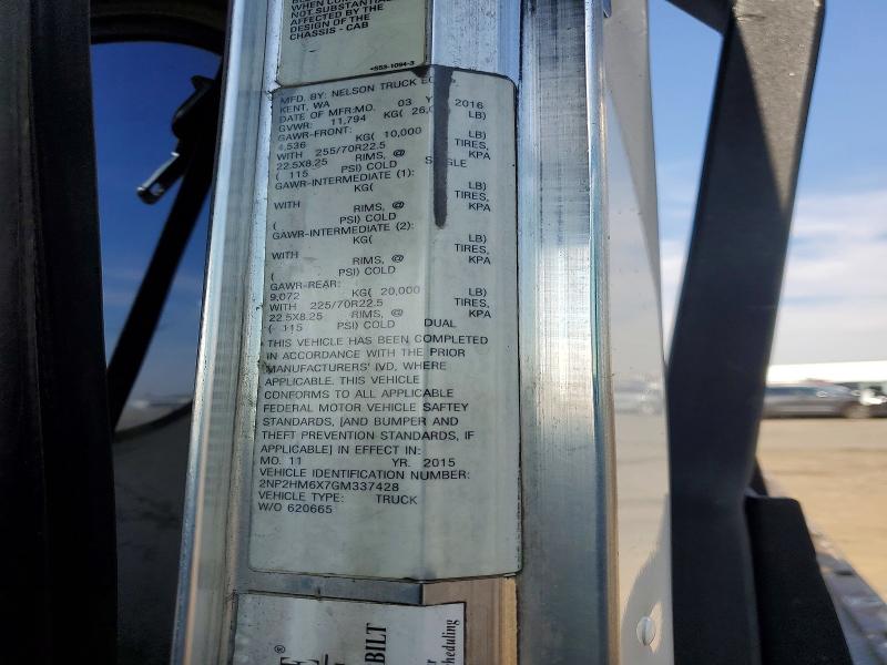 2016 Peterbilt 337 მანქანა იყიდება აუქციონზე, vin: 2NP2HM6X7GM337428, აუქციონის ნომერი: 63140436