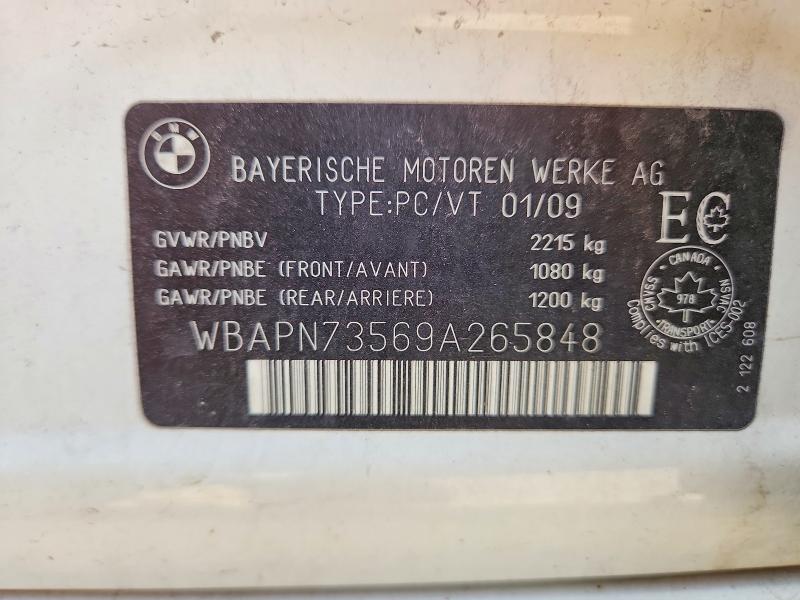 Продажа на аукционе авто 2009 Bmw 335, vin: WBAPN73569A265848, номер лота: 64332106
