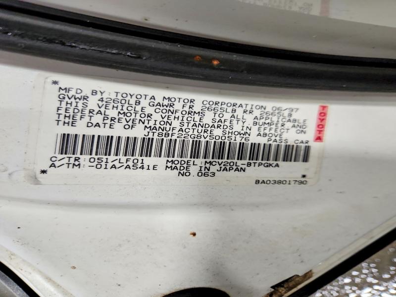 64302316 :رقم المزاد ، JT8BF22G8V5005176 vin ، 1997 Lexus Es مزاد بيع