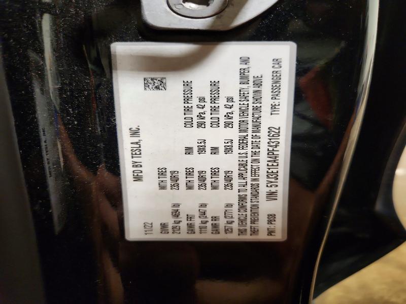 Продажа на аукционе авто 2023 Tesla Model 3, vin: 5YJ3E1EA4PF431622, номер лота: 65920386