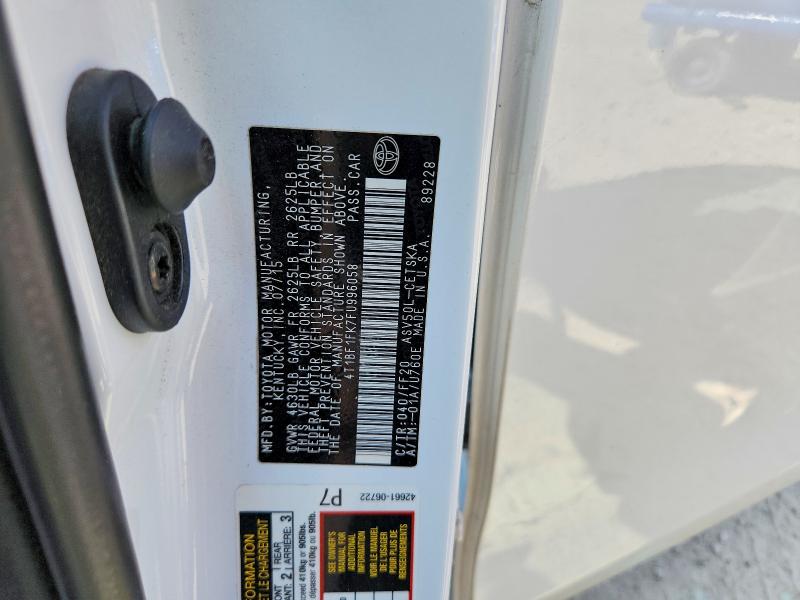63669826 :رقم المزاد ، 4T1BF1FK7FU996058 vin ، 2015 Toyota Camry مزاد بيع