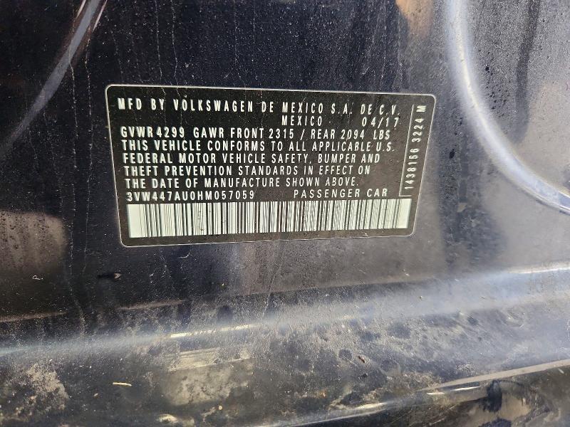 Aukcja sprzedaży 2017 Volkswagen Gti, vin: 3VW447AU0HM057059, numer aukcji: 64813506