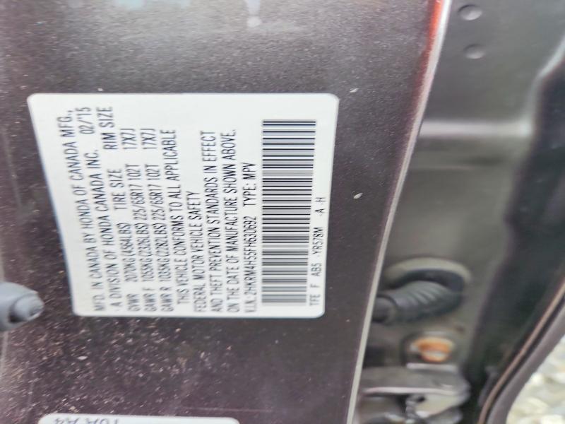 Aukcja sprzedaży 2015 Honda Cr-v, vin: 2HKRM4H55FH630692, numer aukcji: 67085326