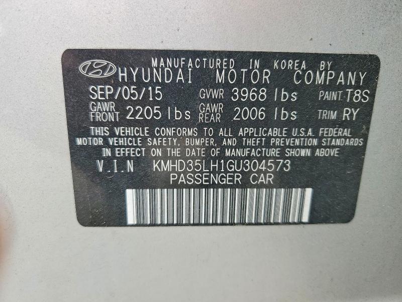 Продаж на аукціоні авто 2016 Hyundai Elantra Gt, vin: KMHD35LH1GU304573, номер лоту: 65010406