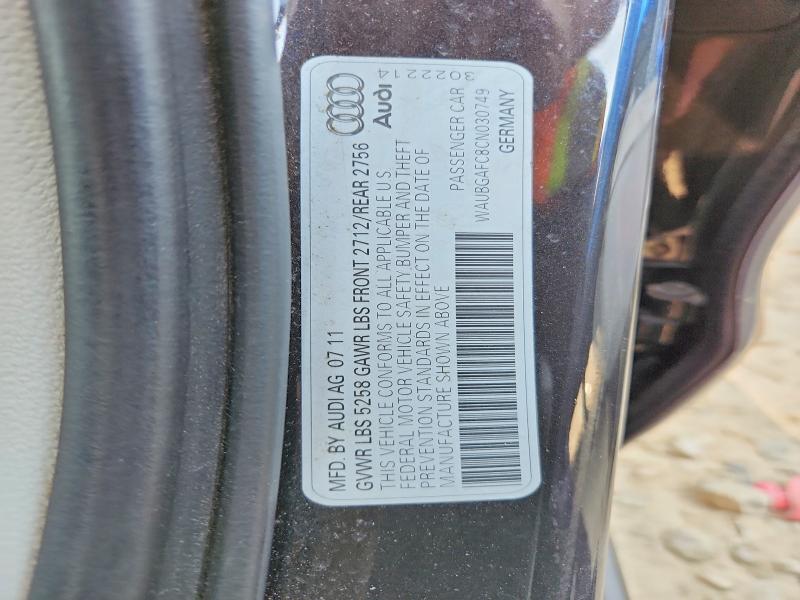 Aukcja sprzedaży 2012 Audi A6, vin: WAUBGAFC8CN030749, numer aukcji: 64468166