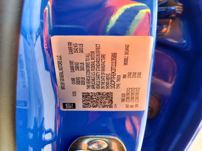 64704096 :رقم المزاد ، 1GCPTFEK3T1113586 vin ، 2026 Chevrolet Colorado مزاد بيع