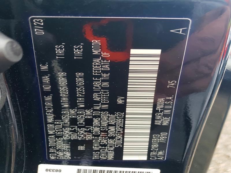 Aukcja sprzedaży 2023 Toyota Sienna, vin: 5TDCSKFCXPS099132, numer aukcji: 65449606