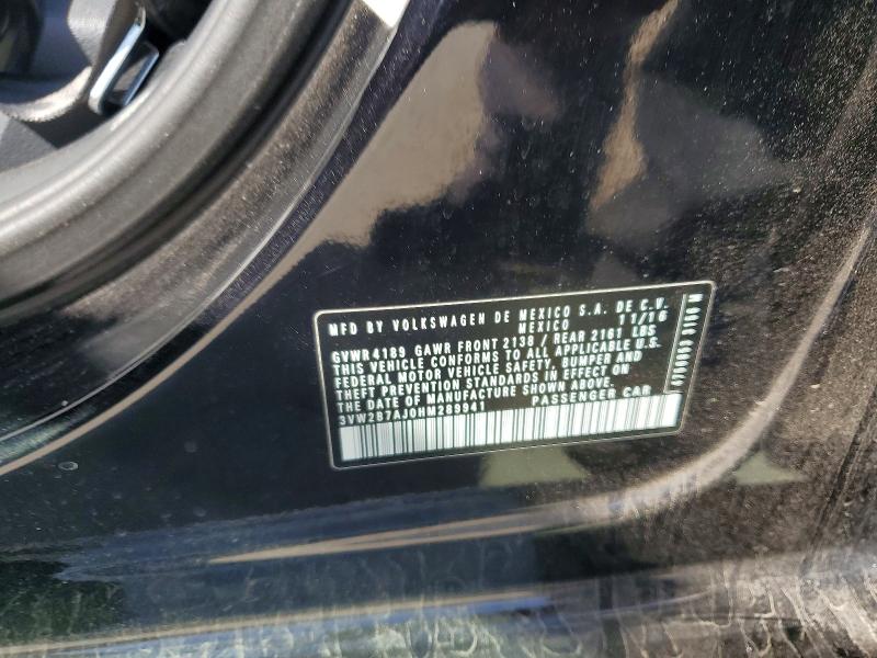 Продажа на аукционе авто 2017 Volkswagen Jetta, vin: 3VW2B7AJ0HM289941, номер лота: 66105956