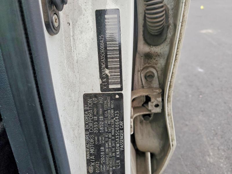 66161766 :رقم المزاد ، KNADM5A35C6066425 vin ، 2012 Kia Rio مزاد بيع