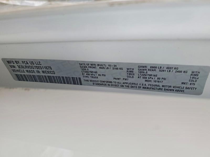 Aukcja sprzedaży 2025 Ram Promaster 2500, vin: 3C6LRVDG7SE511679, numer aukcji: 63536156