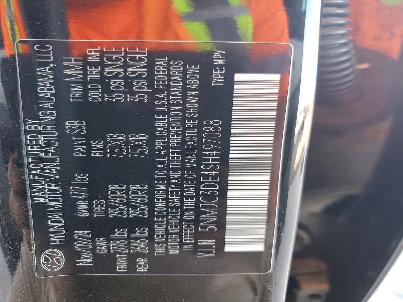 66541266 :رقم المزاد ، 5NMJC3DE4SH497088 vin ، 2025 Hyundai Tucson مزاد بيع