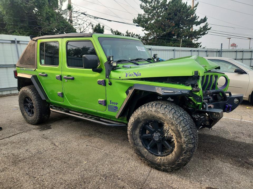 63793016 :رقم المزاد ، 1C4HJXDG6JW317067 vin ، 2018 Jeep Wrangler Unlimited مزاد بيع