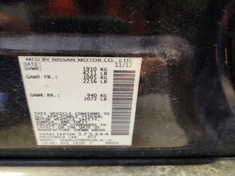 66788566 :رقم المزاد ، 1N4AL3AP1DC175344 vin ، 2013 Nissan Altima مزاد بيع