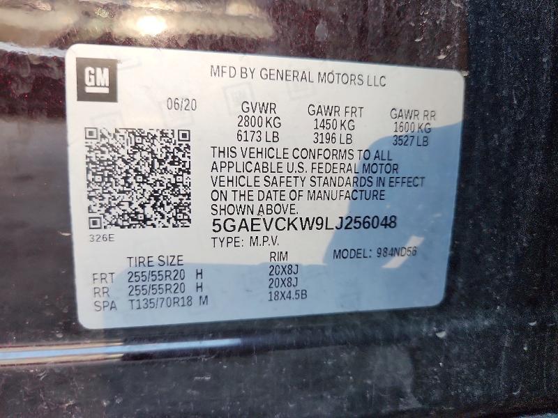 Продажа на аукционе авто 2020 Buick Enclave, vin: 5GAEVCKW9LJ256048, номер лота: 66362736