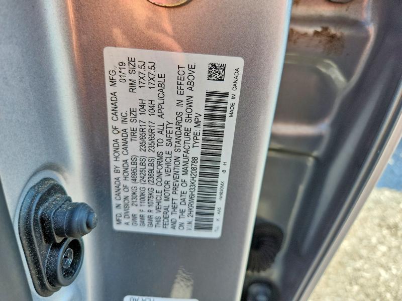 Продаж на аукціоні авто 2019 Honda Cr-v, vin: 2HKRW6H33KH208788, номер лоту: 65724476