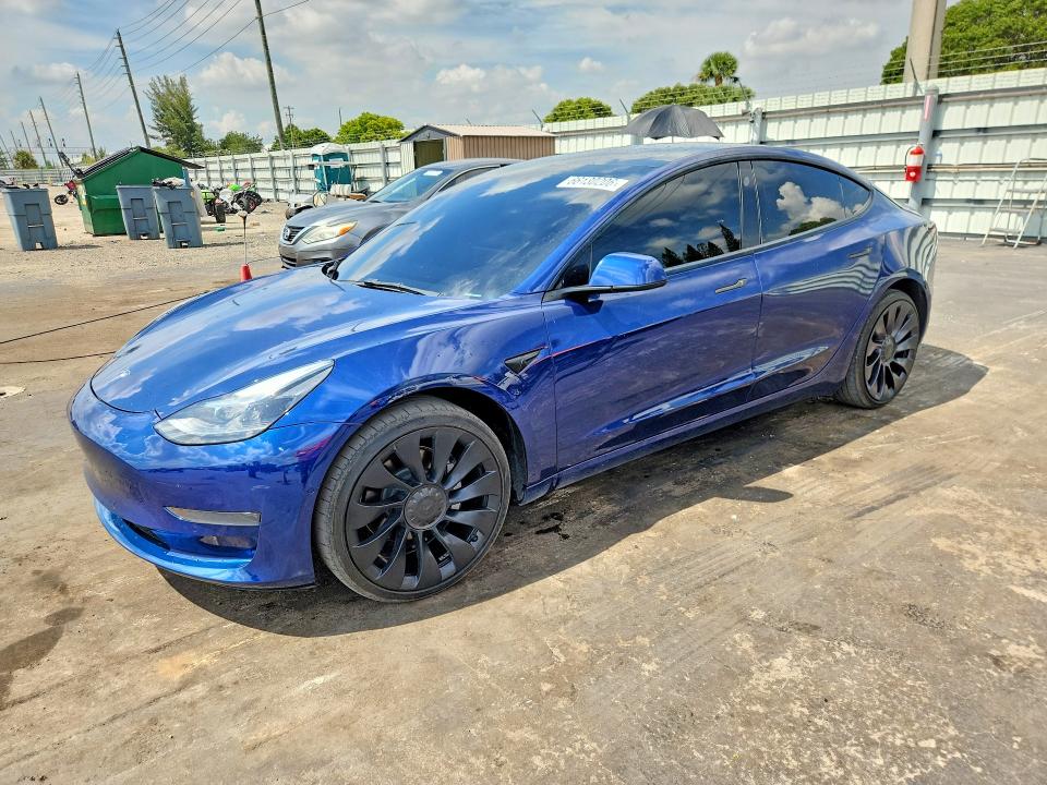 66130206 :رقم المزاد ، 5YJ3E1EA5NF287379 vin ، 2022 Tesla Model 3 مزاد بيع