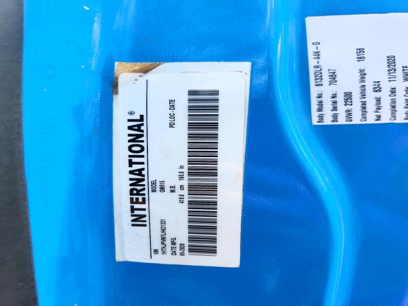 64951526 :رقم المزاد ، 1HTKJPVM7LH621321 vin ، 2020 Chevrolet Silverado Medium Duty مزاد بيع