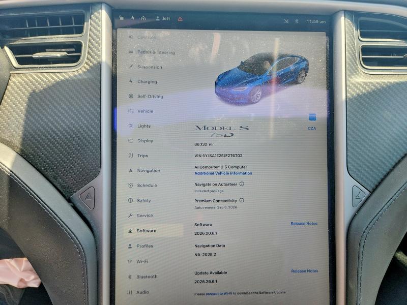 Продаж на аукціоні авто 2018 Tesla Model S, vin: 5YJSA1E25JF276702, номер лоту: 64393936